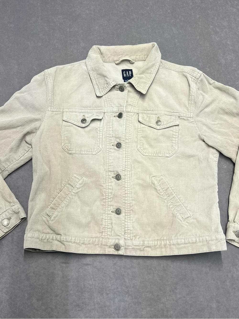 GAP Kids Light Tan Corduroy Button-Up Jacket